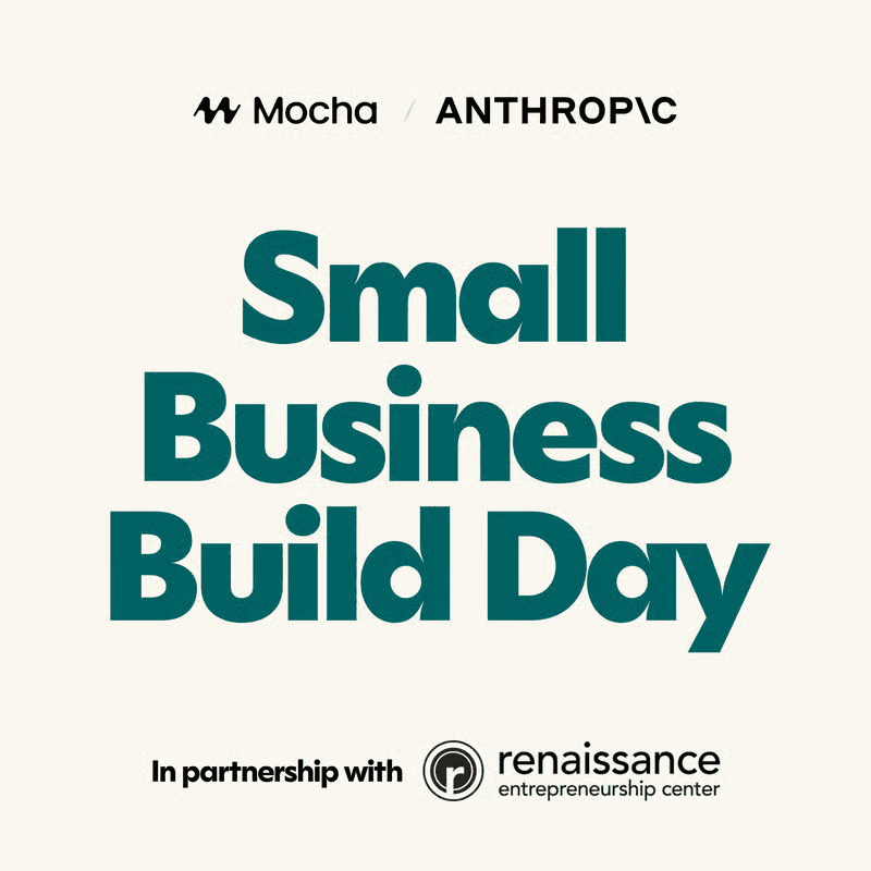 Mocha × Anthropic: Small Business Build Day